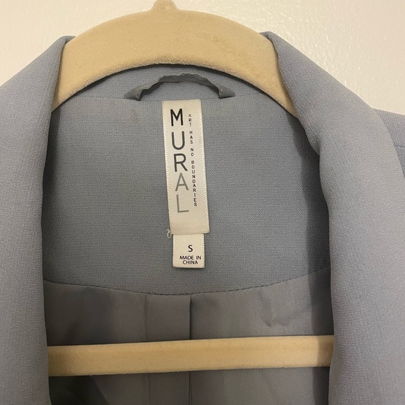 Mural Oversize Blazer (Blue Pearl - Size Small) - Picture 2 of 4